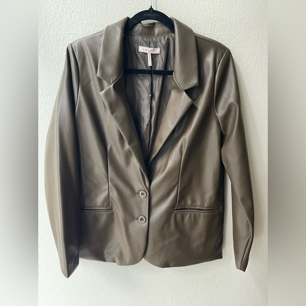 BCBGeneration Khaki Blazer Jacket
Faux Leather
